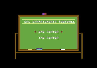 GFL Championship Football screenshot 3 for Commodore 64